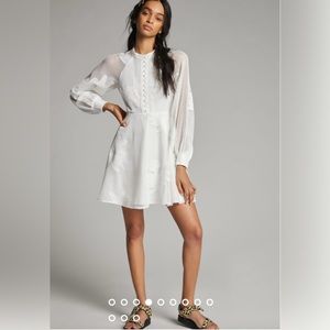 Anthropologie Mare Mare Sabine embroidered mini dress